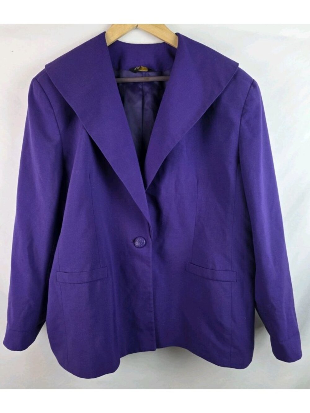 Mary Kay Blazer Jacket Women's Size 26 Petite 3XP Purple Fashion World Top